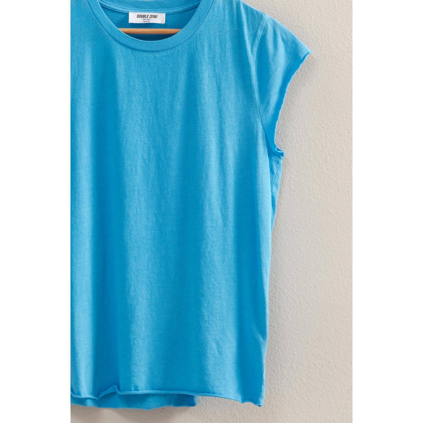Soft Cap Sleeve T Shirt: BLUE