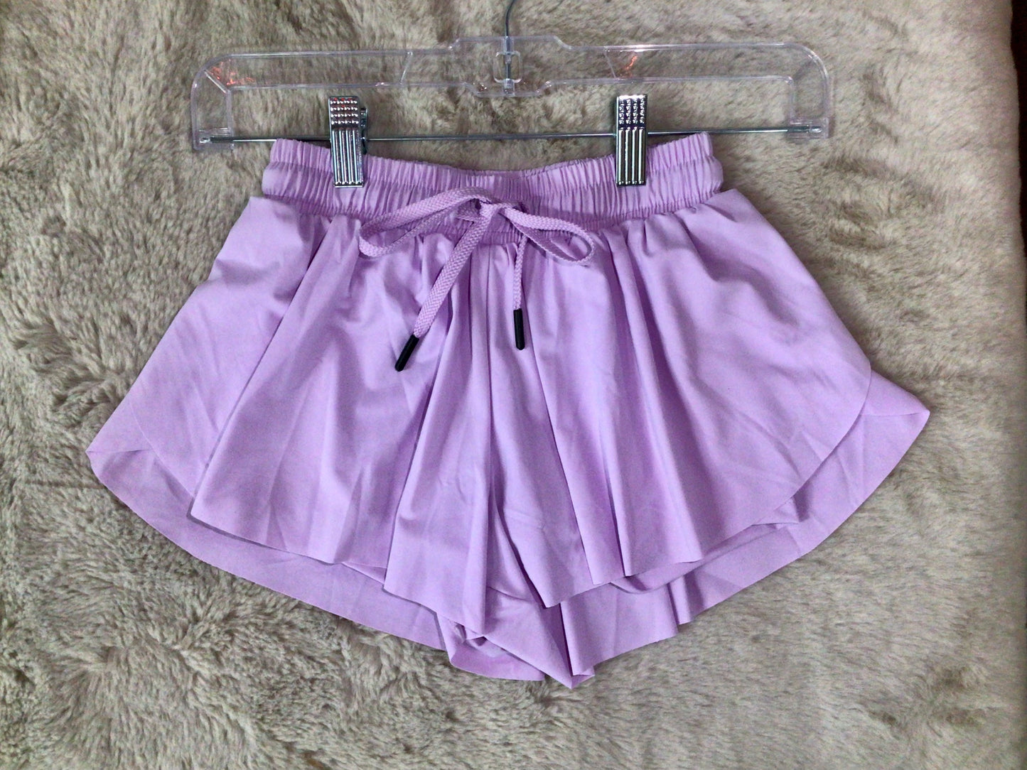 Purple Sporty Skirted Shorts