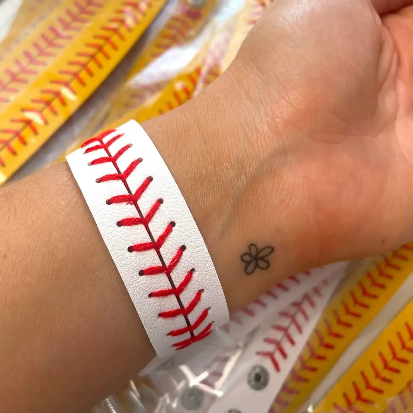 Softball and Baseball Bracelet Cuff Wraps: Baseball