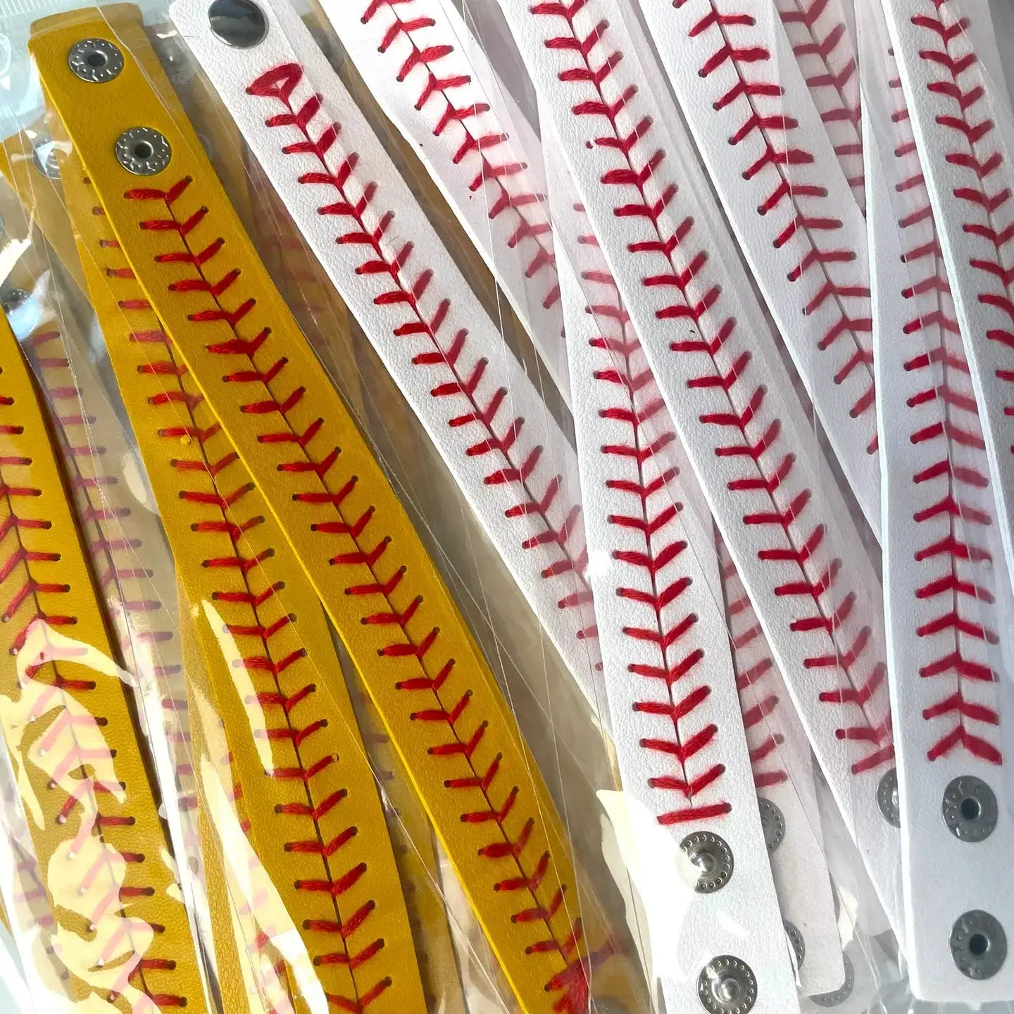 Softball and Baseball Bracelet Cuff Wraps: Baseball