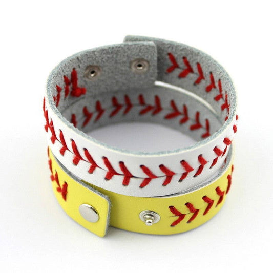 Softball and Baseball Bracelet Cuff Wraps: Softball