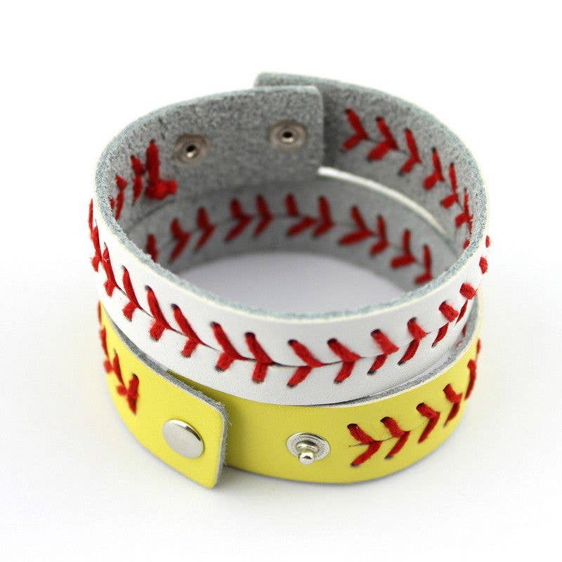Softball and Baseball Bracelet Cuff Wraps: Baseball