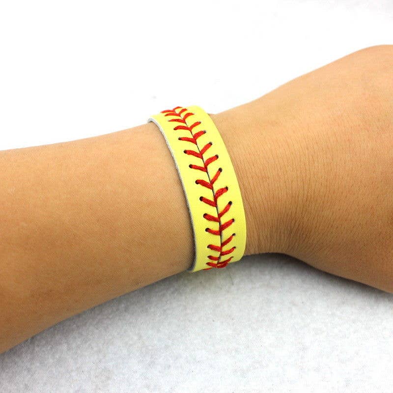 Softball and Baseball Bracelet Cuff Wraps: Baseball