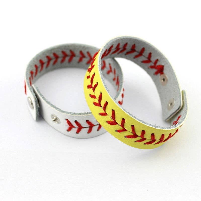 Softball and Baseball Bracelet Cuff Wraps: Baseball