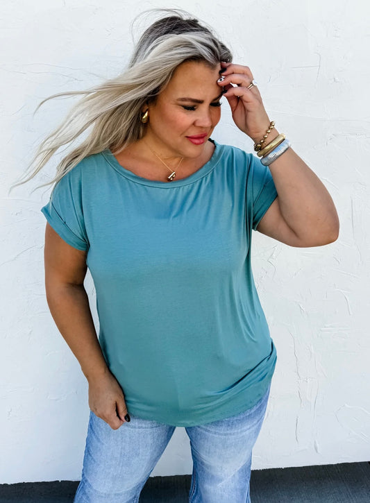 Teal Emmie Top