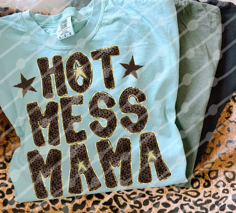 Hot Mess Mama | Comfort Colors Tee
