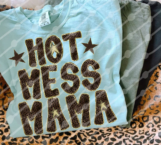 Hot Mess Mama | Comfort Colors Tee