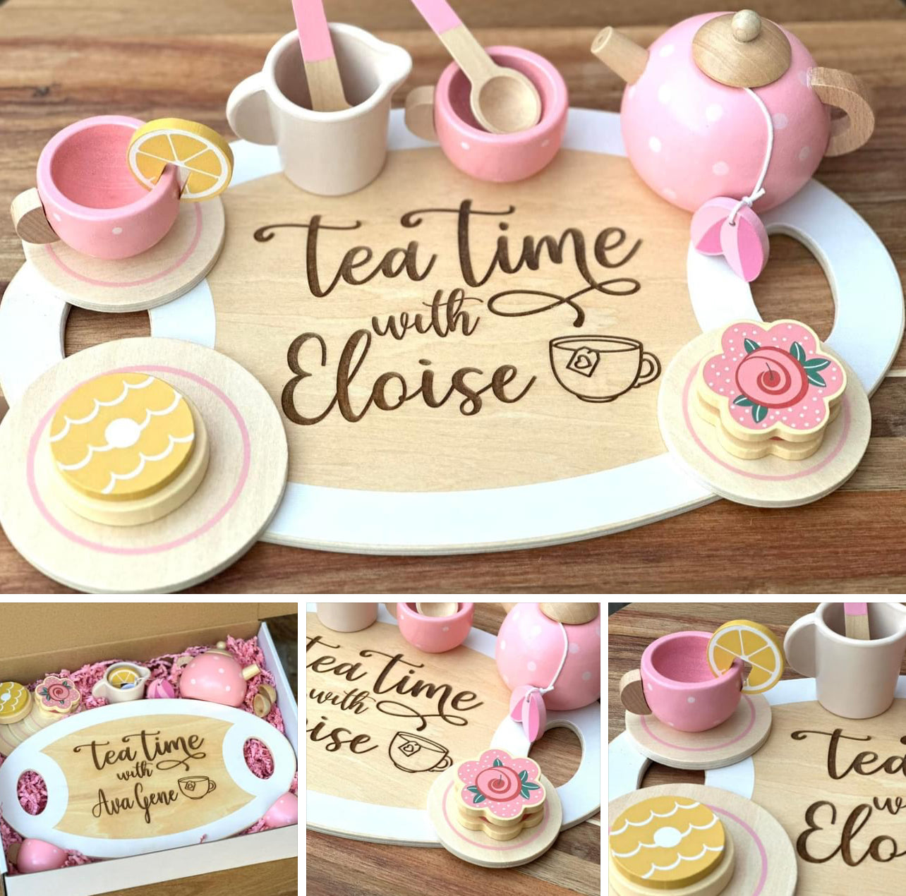 PREORDER: Girls Personalized Tea Time Set