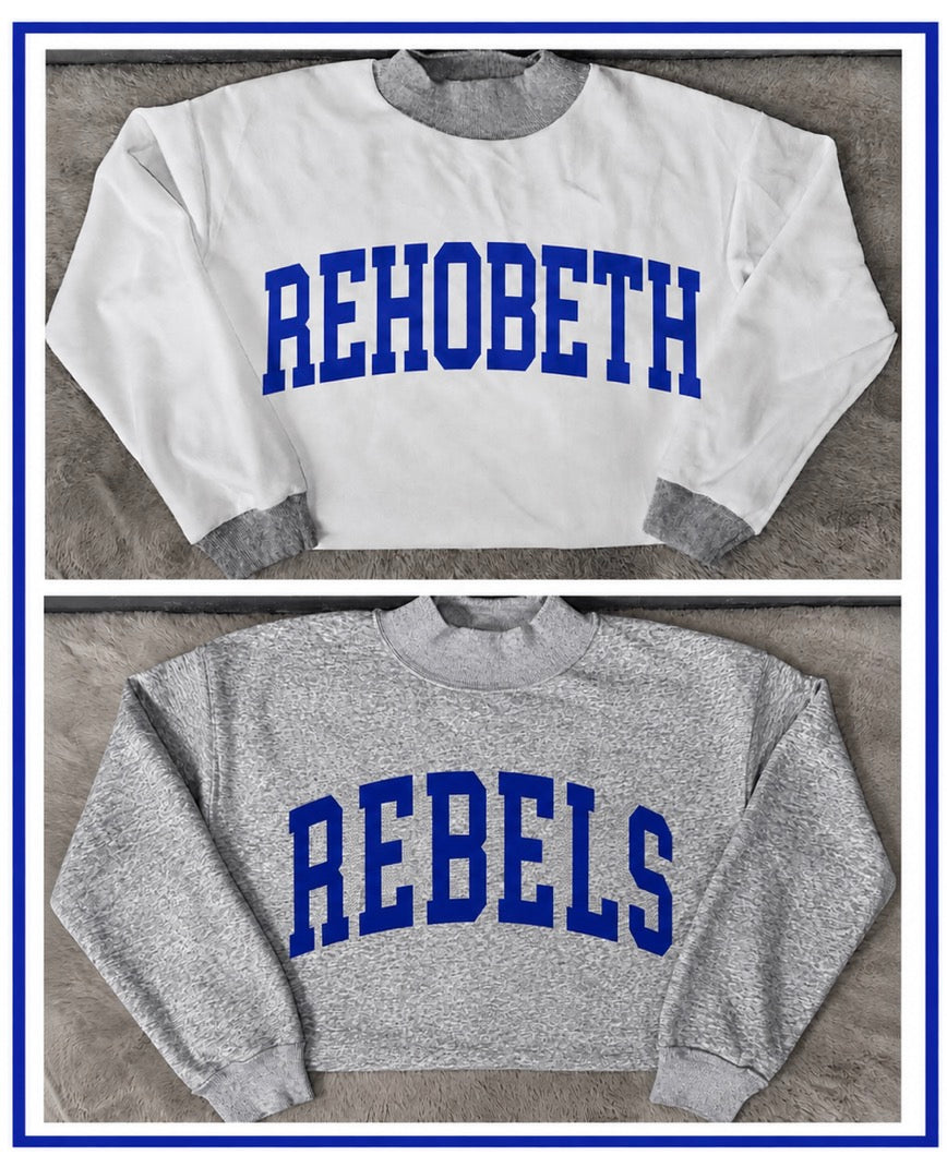 Rehobeth Rebels | Mock Neck Reversible Sweatshirts