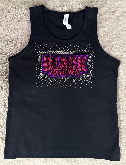 Blackhawks Bling | Bella Jersey Tank