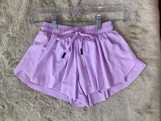 Purple Sporty Skirted Shorts