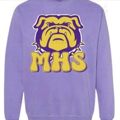 MHS Bulldog | Violet Comfort Color