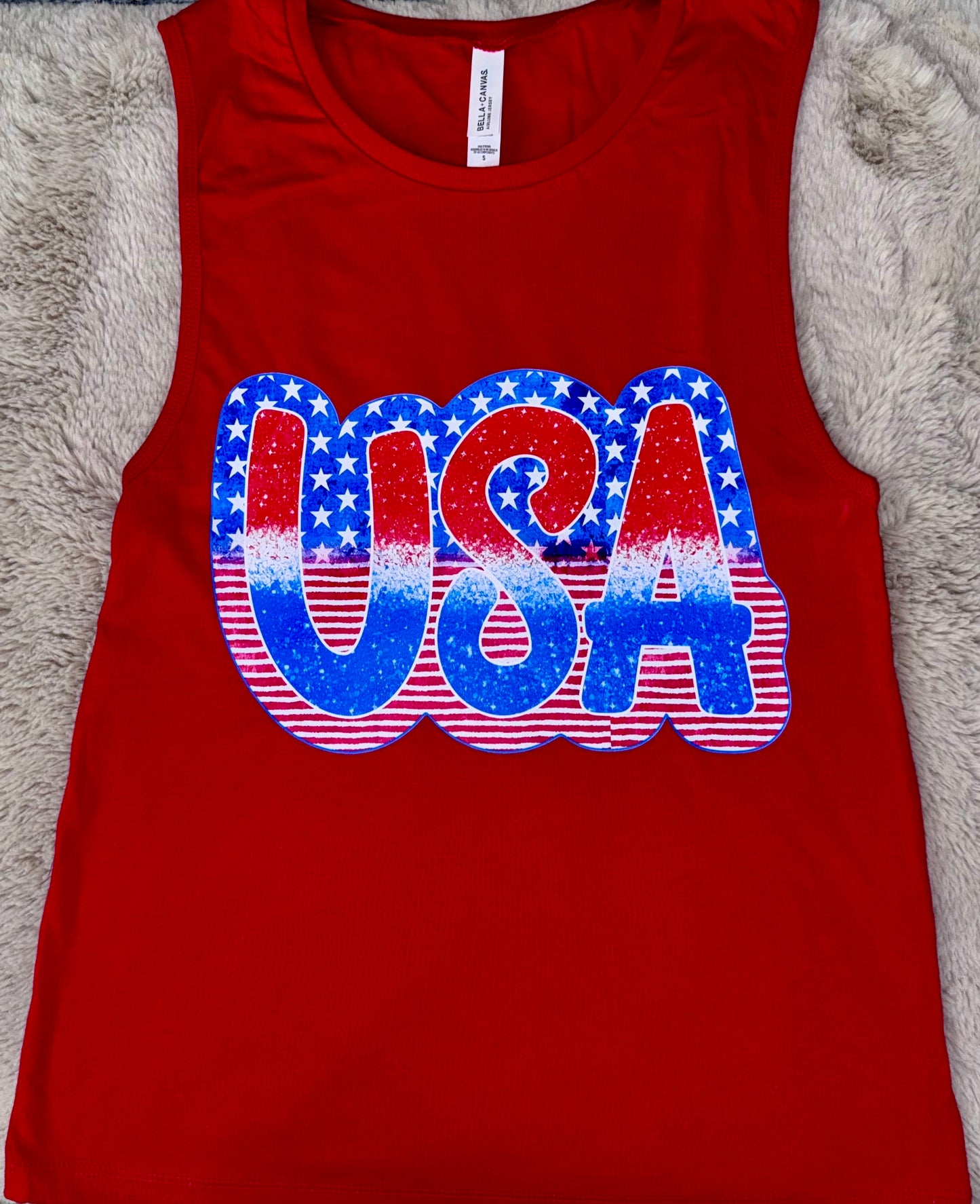 Red USA Bella tank