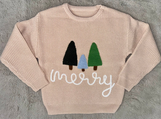 Kids Merry Embroidered Sweater