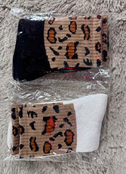 Leopard Winter Socks