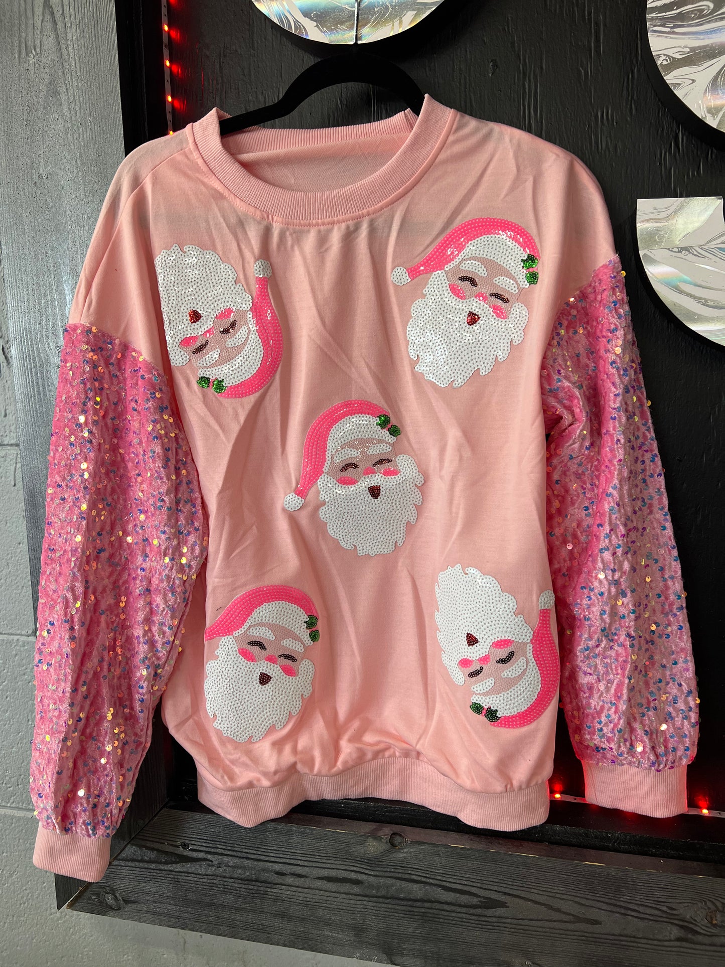 Pastel Santa Seqiuns Top
