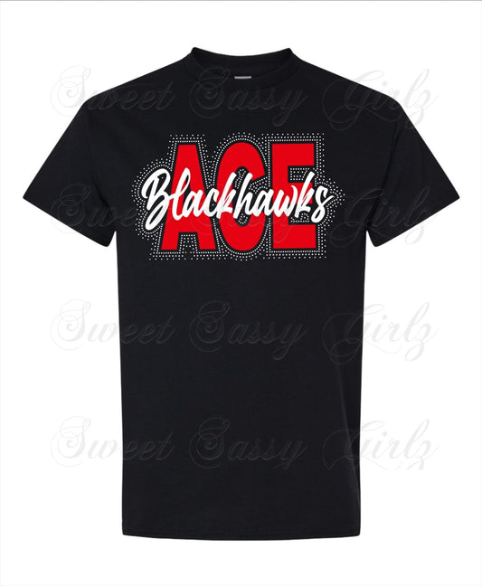 ACE Blackhawks Bling | Gildan T-Shirt