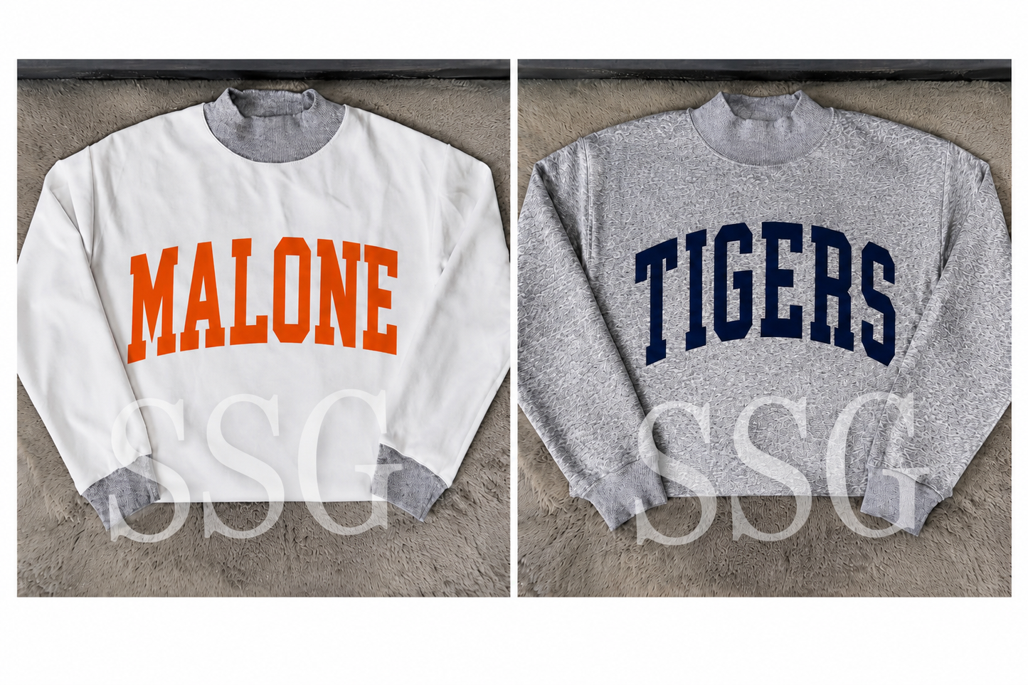 Malone Bulldogs | Mock Neck Reversible Sweatshirts