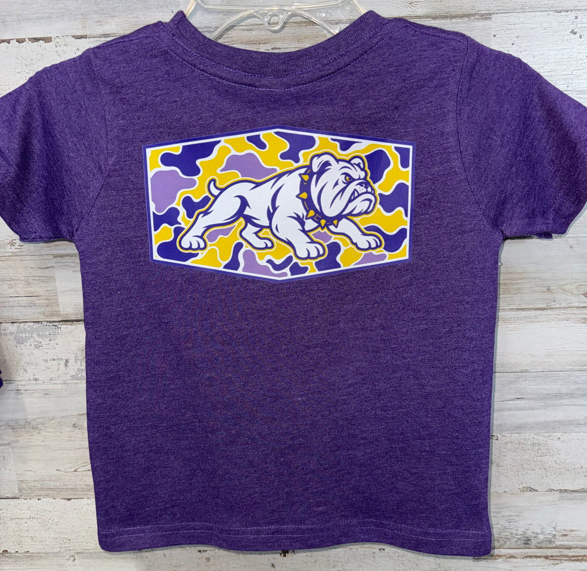 Camo Bulldog | Toddler Fine Jersey Tee - 3321
