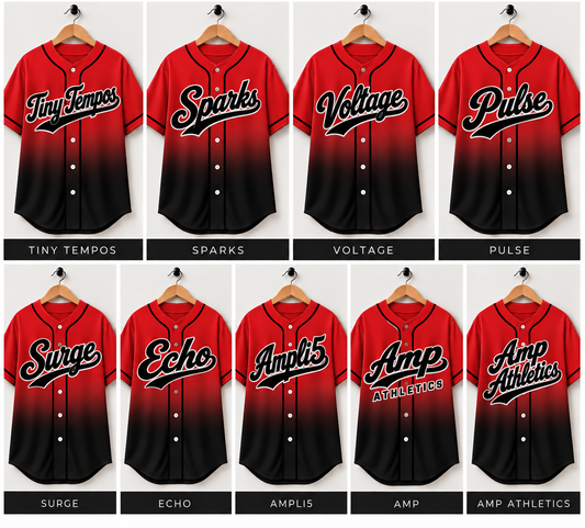 Amp Team Jersey | Red Ombre