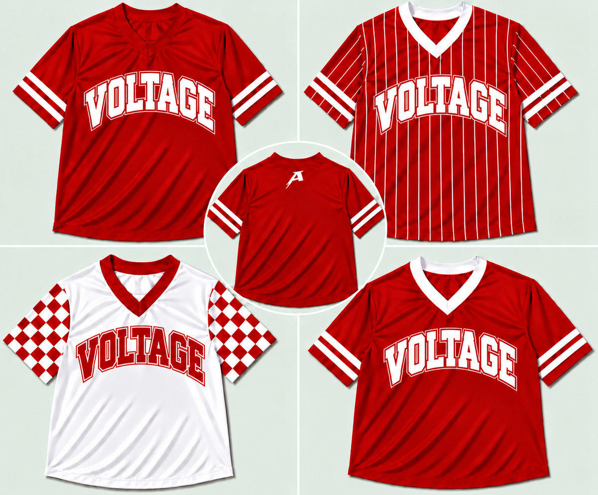 Amp Team Jersey | Front Team Name | Back Collar Amp Logo