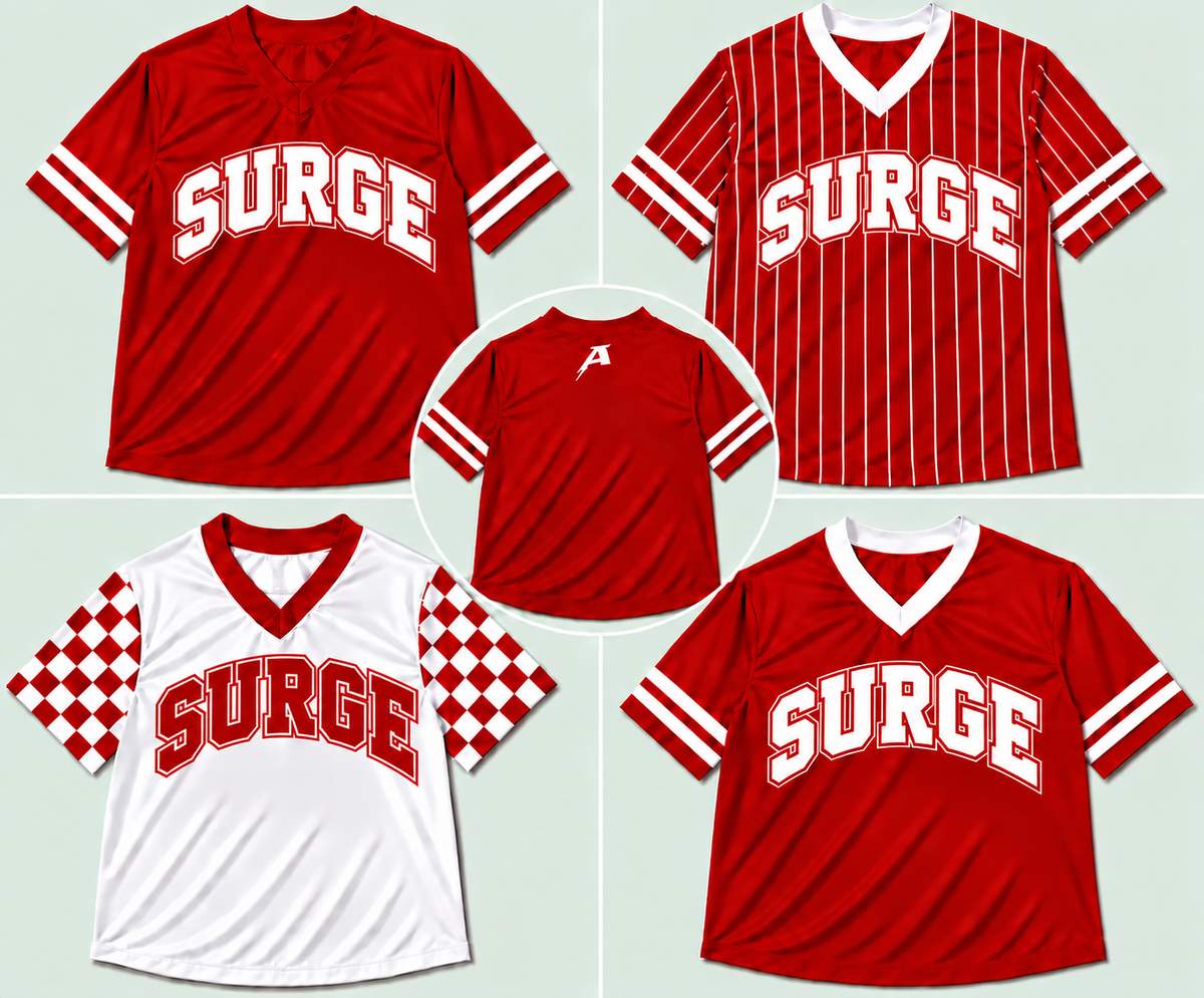 Amp Team Jersey | Front Team Name | Back Collar Amp Logo
