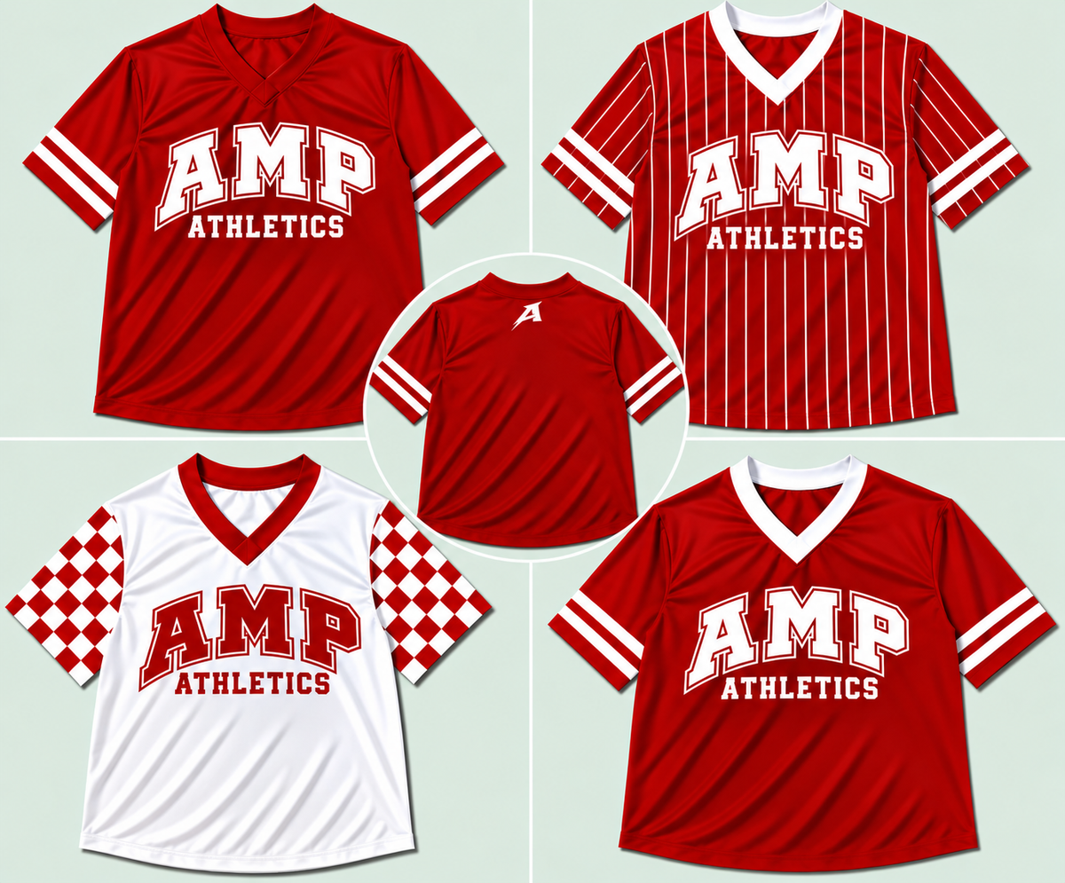 Amp Team Jersey | Front Team Name | Back Collar Amp Logo