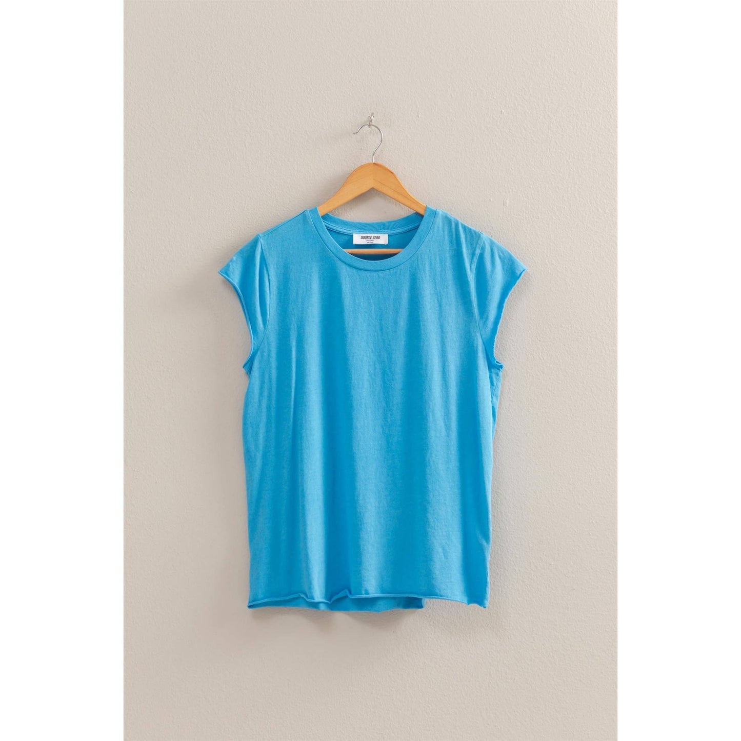Soft Cap Sleeve T Shirt: BLUE