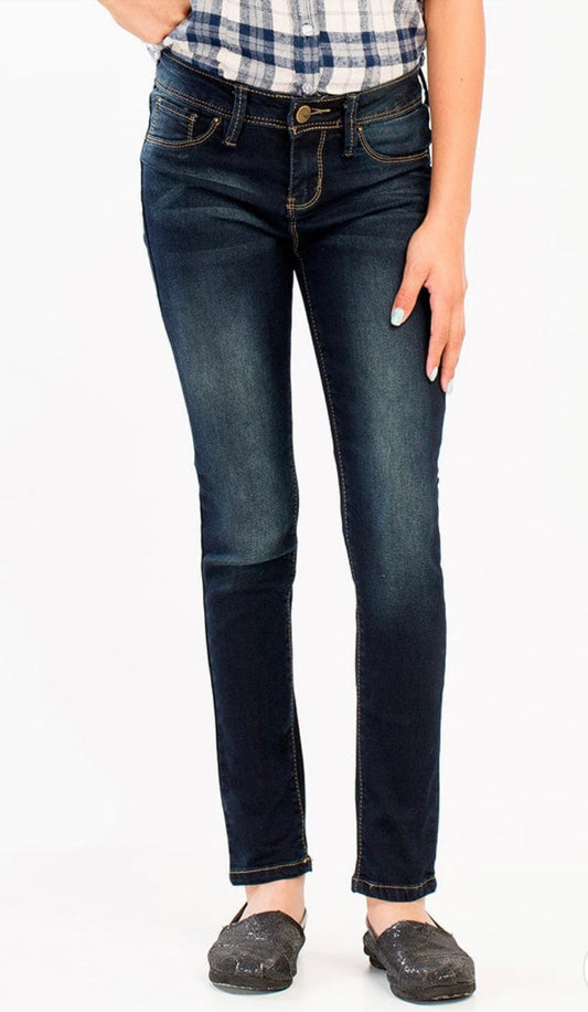 KIDS FAUX FRONT POCKET SKINNY JEAN — NWBLE S36
