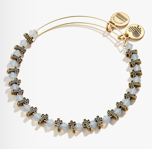 Cross Bead Bangle (Alex + Ani)